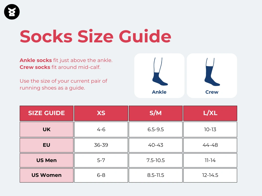 What Size Is 40-43 in Socks Women's